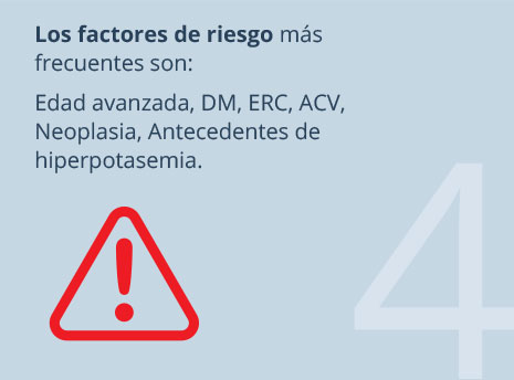 Los factores de riesgo mas frequentes son